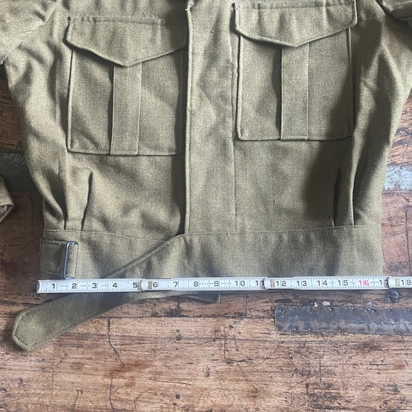 Vintage 1952 Bomber Jacket Olive Green Men's Military Jacket - Picture 12 of 14